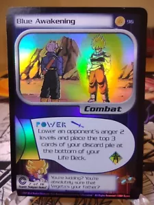 DBZ CCG DRAGON BALL Z AZUL DESPERTAR #96 LÁMINAS TRONCOS SAGA PUNTUACIÓN ORIGINAL 2001 - Imagen 1 de 2