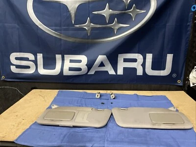 2003-2008年斯巴鲁森林司机和乘客侧遮阳板一对灰色布 — 第 1/4 张图片