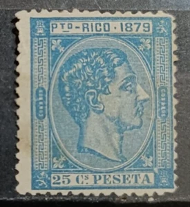 PUERTO RICO Alfonso Xlll Scott# 26 (*) MNG 1879 - Picture 1 of 2