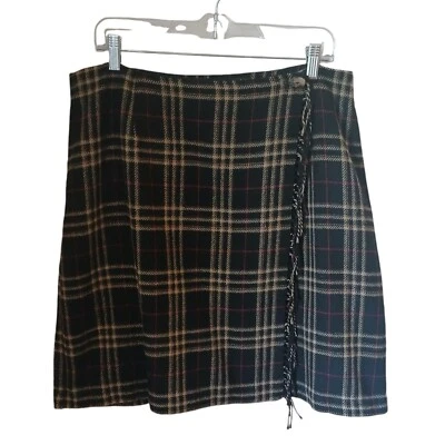 Falda a cuadros Sag Harbor Image Petite para mujer mezcla de lana envolvente sintética talla 16 pequeña Foto 1 de 4