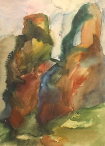 Pintura acuarela vintage paisaje - Imagen 1 de 12
