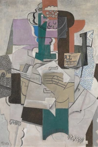 Pablo Picasso - Art Poster (Fruit Dish, Bottle & Violin) (Size: 24" x 36") - Picture 1 of 6