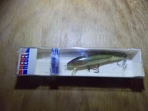 Vintage Rebel Naturalized Jointed BABY BASS Minnow Lure W/Box 3-5/8" Body 9/25 - Picture 1 of 5