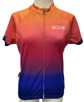 Camiseta deportiva negra para niñas BGDB Hill Killer de ciclismo colorida cremallera completa grande Foto 1 de 4