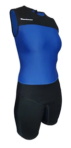 BERKNER Womens Weightlifting Singlet VICTORIA Blue/Black Weightlifting Suit - Picture 1 of 12