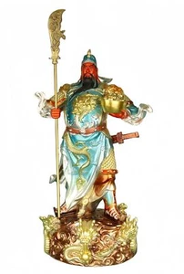 Estatuas de Guan Yu de cobre puro FENGSHUI-CAISHEN - Dios de la riqueza y la fortuna, Fen... - Imagen 1 de 7