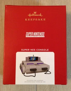 CONSOLA SUPER NINTENDO Hallmark Keepsake 2021 baterías hechas a mano por artista incluidas en caja - Imagen 1 de 4