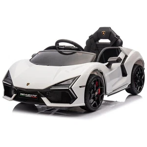 12V Kids Electric Ride On Car Toys Licensed Lamborghini White for 1-7 Years - Picture 1 of 7