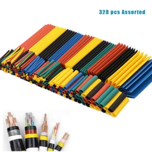 Tubo termorretráctil 328 piezas tubo de aislamiento eléctrico envoltura termorretráctil funda de cable - Imagen 1 de 11