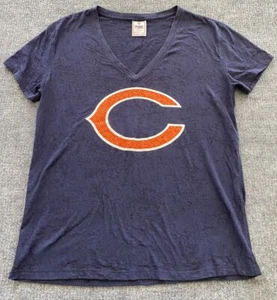 Camiseta NFL Chicago Bears Mujer Mediana Azul Lentejuelas Fútbol VS ROSA Top - Imagen 1 de 10