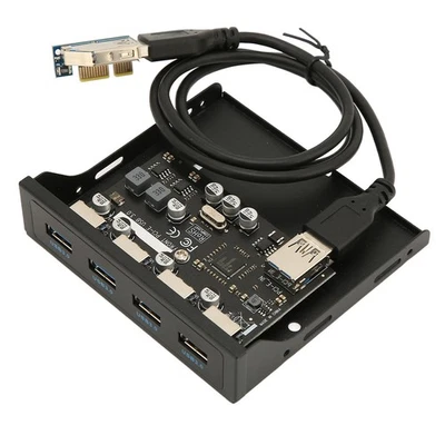 Front Panel PCIE Zu USB 3.0 Hub Mit 4 Ports 3 5 Zoll PC Front Panel Interner - Bild 1 von 4