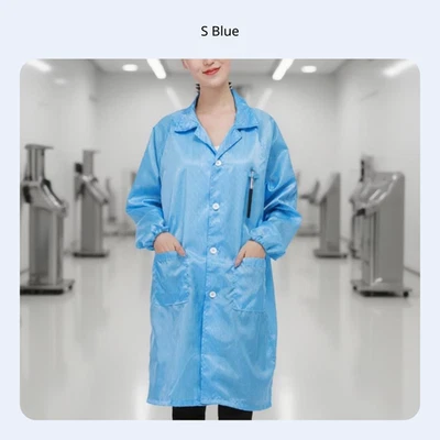 Anti-Static Lab Coat with Hood, Dustproof Workwear - Image 1 of 4