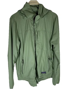 Chaqueta Patagonia verde salvia usada con capucha H para mujer talla mediana - Imagen 1 de 10