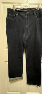 Lauren Ralph Lauren Denim Dark Stretch Jeans Damen 14 Straight Slimming Neu - Bild 1 von 16