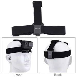 Elastic Head Straps, Action Camera Hands-free FOV Filming Head Wearing Headband - Picture 1 of 7