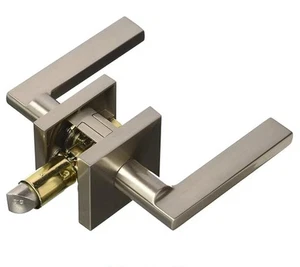 NEW KWIKSET Signature Halifax Passage Lever Satin Nickel Hall Closet Door handle - Picture 1 of 1