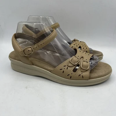 SAS Duo Tripad Comfort Sandals Women Size 8.5 M Ankle Strap Beige Leather - Image 1 of 4