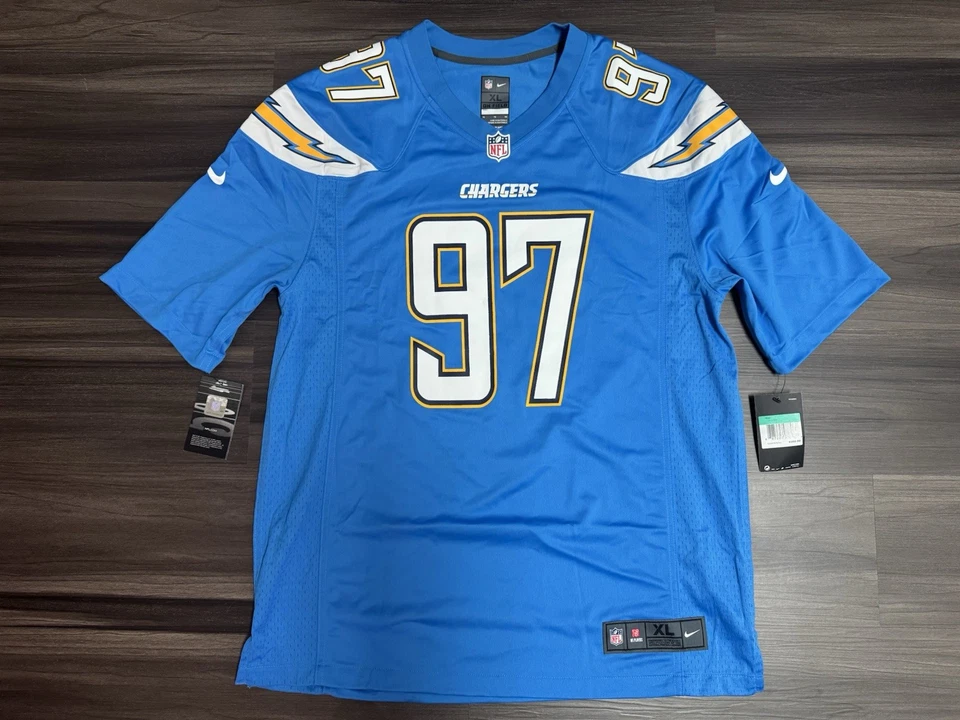Nike Los Angeles Chargers Joey Bosa #97 NFL On Field Game Home Jersey Men’s XL