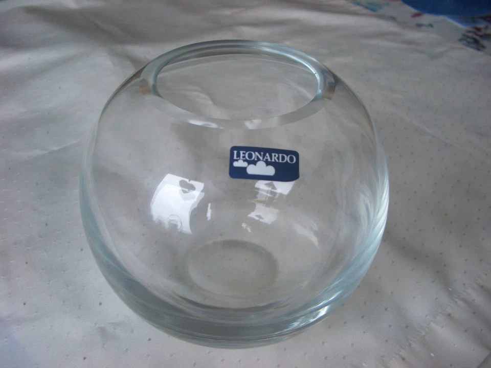 LEONARDO Glas Kugelvase Boccia Windlicht Dekoglas Höhe 14cm - Bild 1 von 1