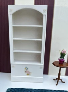 VTG Pitty Pat Miniatures Beatrix Potter Tall Bookshelve 1:12 Dollhouse. NOS 7.5” - Picture 1 of 8