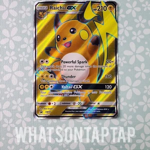 Tarjeta Pokémon Raichu GX SM90 Black Star Promo Shining Legends Colección Especial - Imagen 1 de 2
