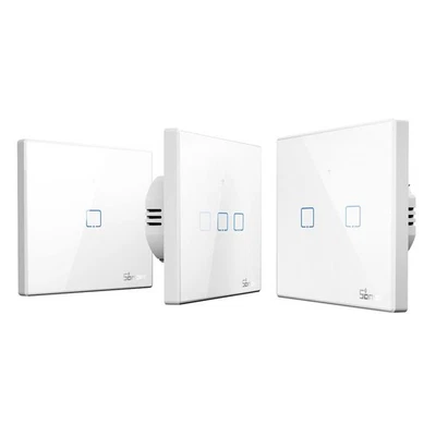 Sonoff Glass Touch Smart WiFi Light Switch Touch Screen Wall Switch eWeLink Alexa - Image 1 of 4