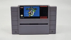 Super Mario World (Super Nintendo SNES 1991) Auténtico Solo Cartucho - Probado - Imagen 1 de 3