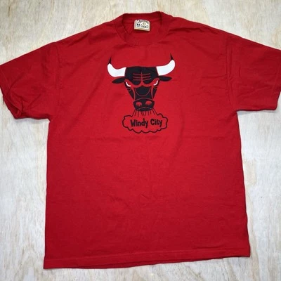 Camisa de algodón clásica de madera dura roja Scottie Pippen Chicago Bulls XL #33 USADA Foto 1 de 4