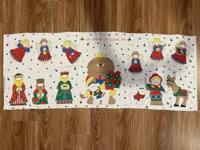 Sue Dreamer Holiday Fabric Country Cut & Sew Apparel Art. Wisemen, Angels - Image 1 of 4