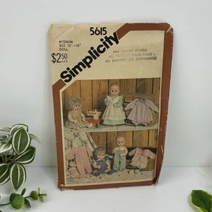 Baby Doll Clothes 15"-16" Pattern 5615 Tiny Tears Dy Dee Vintage CUT - Picture 1 of 2