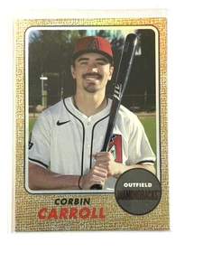 2025 Topps Heritage Corbin Carroll 25th Anniversary Holographic Card #H25-17 - Picture 1 of 2