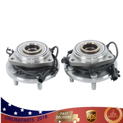 For Jeep Wrangler JK 2007-2016 Pair Front Wheel Bearing Hub Assembly w/ABS NJ A1 - Image 1 of 4