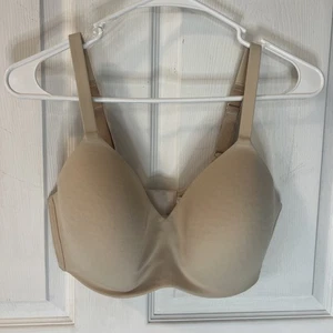 Wacoal Bra 852189 How Perfect wire Free t-shirt Tan Size 36DD - Picture 1 of 5