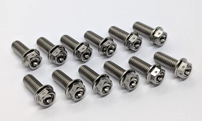 Pernos de disco delantero perforados de titanio Ducati 748 95-00 Ti pernos de rotor especificación de carrera Foto 1 de 4