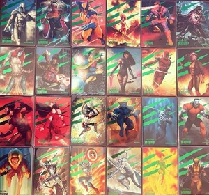 2023 Fleer Ultra Wolverine Complete Base Green Parallel Set 1-100 - Picture 1 of 1