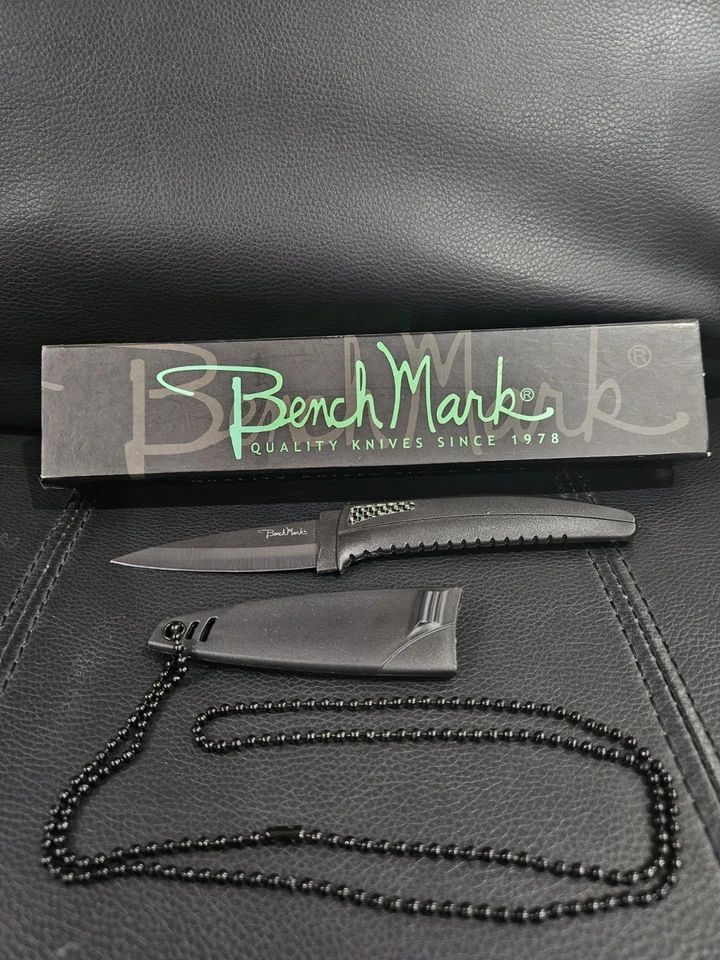 Bench Mark Fixed Blade BMK007 New In Box Never Used with Sheath - Image 1 of 4