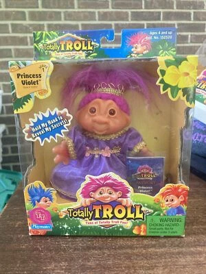 Muñeca Totally Troll - PRINCESA VIOLETA 5" DAM Playmates 2001 NUEVA en Caja Rara Foto 1 de 4