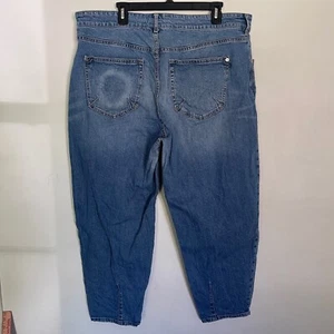 Anthropologie Pilcro Jeans Women 18W Plus Blue Relaxed Fit Tapered Leg T6 - Picture 1 of 11