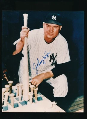 Johnny Mize 8x10 Photo Color New York Yankees Signed Autograph (BE61) SWSW6 - Image 1 of 2