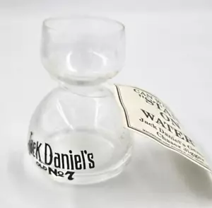 Jack Daniels Old No 7 Double Bubble Shot Chaser Jigger Whiskey Glass w TAG - Picture 1 of 3
