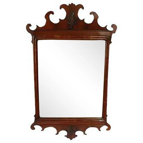 English Georgian Mahogany Mirror C 1780 Cover