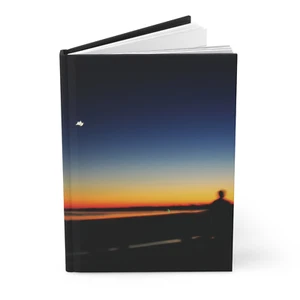 Sunset Abstract Boardwalk Photo- Hardcover Notebook Lined Journal by GatorDesign - Picture 1 of 6