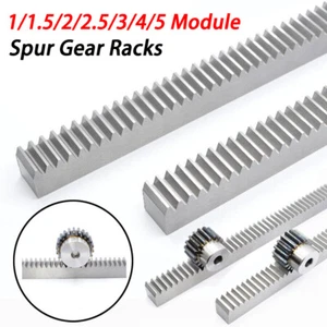 1/1.5/2/2.5/3/4/5 Module Spur Gear Racks For CNC Linear Motion Long 500mm 1000mm - Picture 1 of 11