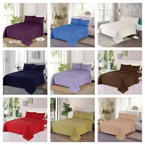 Thermo Flanell 100% gebürstete Baumwolle Bettwäsche Set 32cm tief warm kuschelig alle Größen - Bild 1 von 36