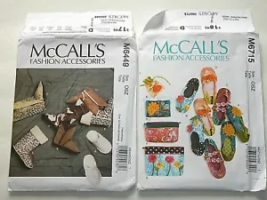 Pantuflas McCall's 5449 ©2011 y 6715 ©2013 UC FF - Imagen 1 de 5