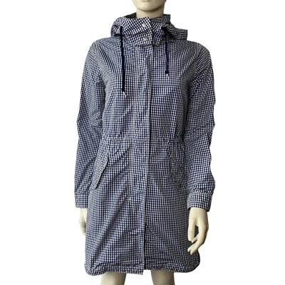 Ladies Uniqlo Parka Coat Check Pattern Shower / Rain Coat Size Small 34" Chest - Image 1 of 4