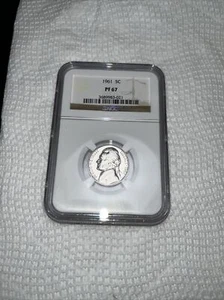 1961 Jefferson Nickel PF67 NGC Certified - Picture 1 of 4