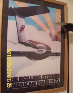 posters print original 1972 rolling stones  American tour .. john pasche..   - Picture 1 of 3