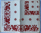 Litho vapeur ancienne modèle de tapisserie originale française des années 1800 - 11,25" par 13,75"