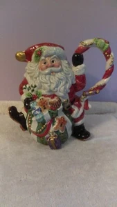Fitz and floyd water pitcher 1 1/2 Quart Santa with bag of toys OH982 - Picture 1 of 6
